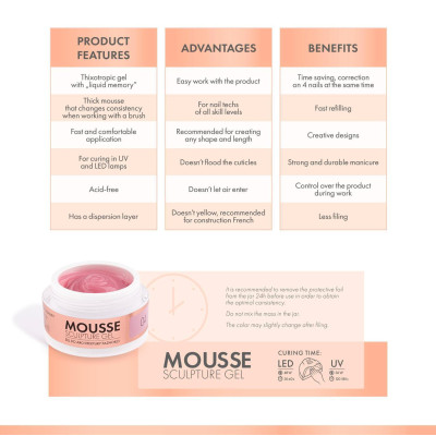 Victoria Vynn - Mousse Sculpture gel - 50ml - Crystal glass 01