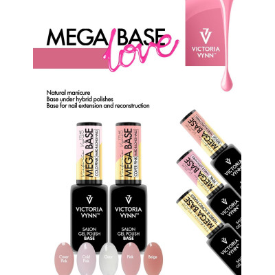 Gel Polish - Mega Base - Milky White - 8ml - Victoria Vynn Gel Polish - Mega Base - Milky White - 8ml - Victoria Vynn