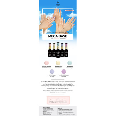 Gel Polish -  Mega Base - Lemon - 8ml - Victoria Vynn