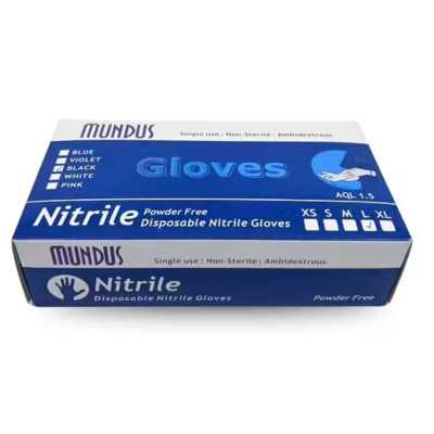 Victoria Vynn - Sverige 100st Handskar Nitril - Storlek: L - Svart