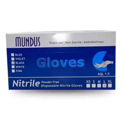 Victoria Vynn - Sverige 100st Handskar Nitril - Storlek: M - Svart