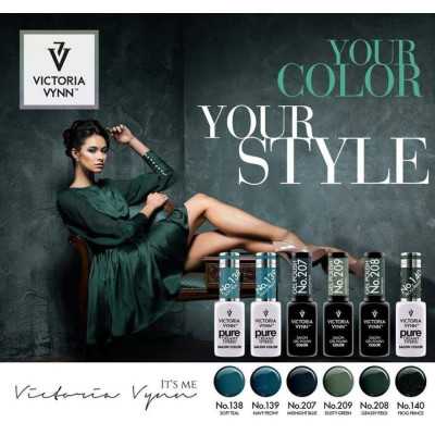 Victoria Vynn - Sverige Victoria Vynn - Gel Polish - 209 Dusty Green - Gellack