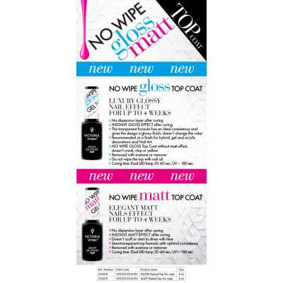 Victoria Vynn - Sverige Top coat - No Wipe Matt - 8 ml - Victoria Vynn - Gel Polish