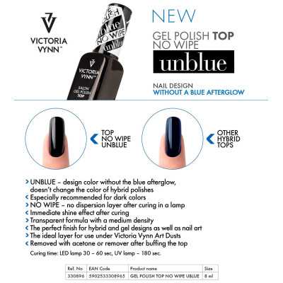 Victoria Vynn - Sverige Top coat - Unblue - No Wipe - 15 ml - Victoria Vynn - Gel Polish