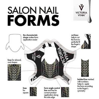 Victoria Vynn - Sverige Nagelmallar - 100 st Salon - Victoria Vynn