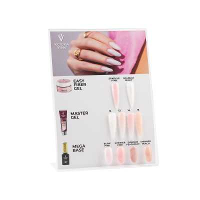 Victoria Vynn - Sverige Gel Polish -  Mega Base - Shimmer Pink - 8ml - Victoria Vynn