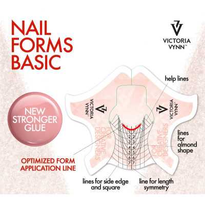 Victoria Vynn - Sverige Nagelmallar - 100 st Basic - Victoria Vynn
