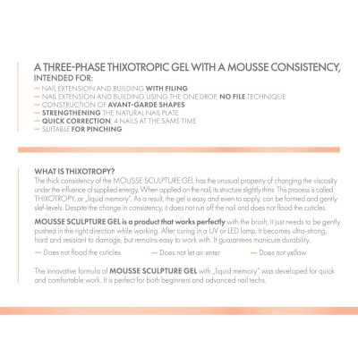 Victoria Vynn - Sverige Victoria Vynn - Mousse Sculpture gel - 15ml - Crystal glass 01