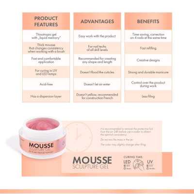 Victoria Vynn - Sverige Victoria Vynn - Mousse Sculpture gel - 50ml - Berry Blush 04