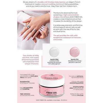 Victoria Vynn - Sverige Victoria Vynn - Easy Fiber Gel 15 ml - Sparkle Milky